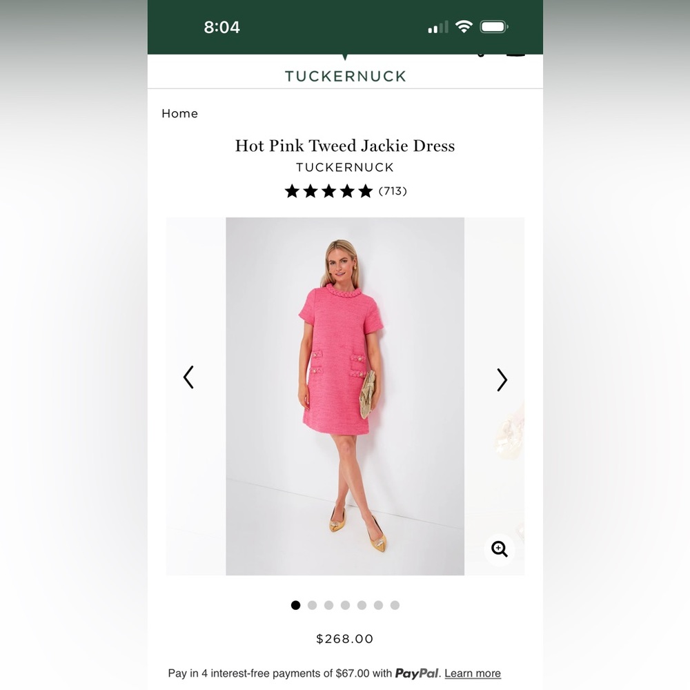 Tuckernuck Pink Jackie Shift Dress - Picture 4 of 6